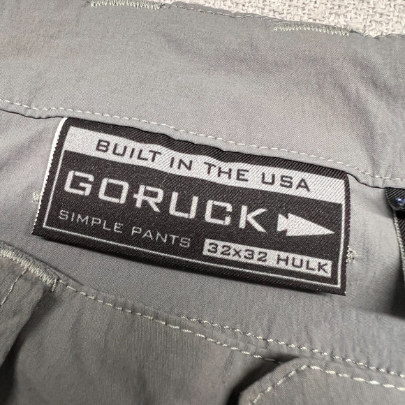 Goruck Pants Mens 32x32 Gray Simple Nylon Activewear Rucking Outdoor - Picture 6 of 11